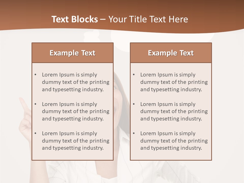 Girl Smiling Creative PowerPoint Template