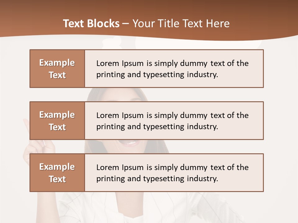 Girl Smiling Creative PowerPoint Template