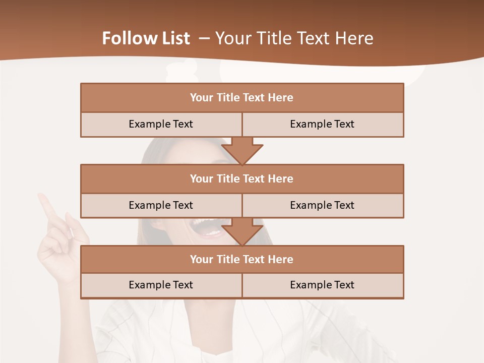 Girl Smiling Creative PowerPoint Template