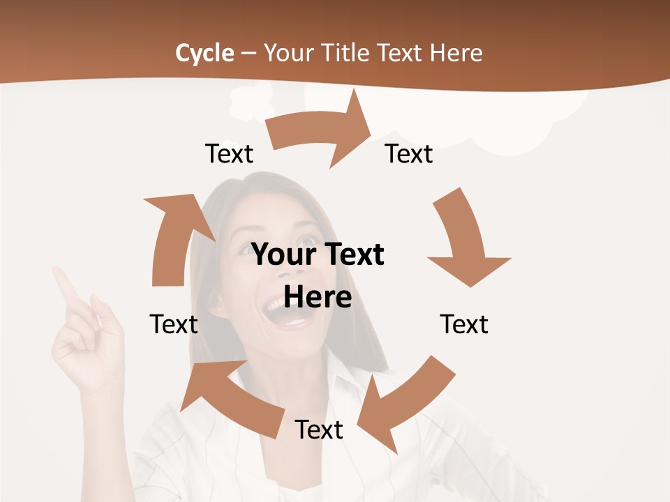 Girl Smiling Creative PowerPoint Template