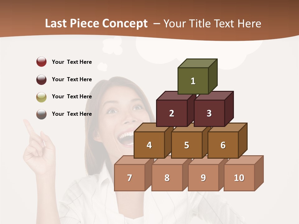 Girl Smiling Creative PowerPoint Template