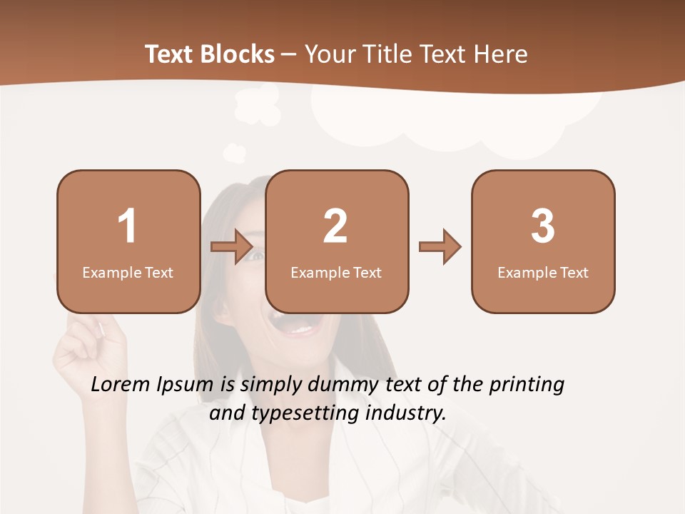 Girl Smiling Creative PowerPoint Template