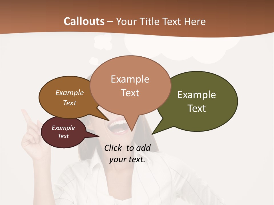 Girl Smiling Creative PowerPoint Template