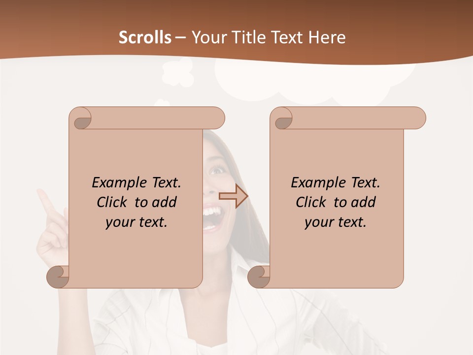 Girl Smiling Creative PowerPoint Template