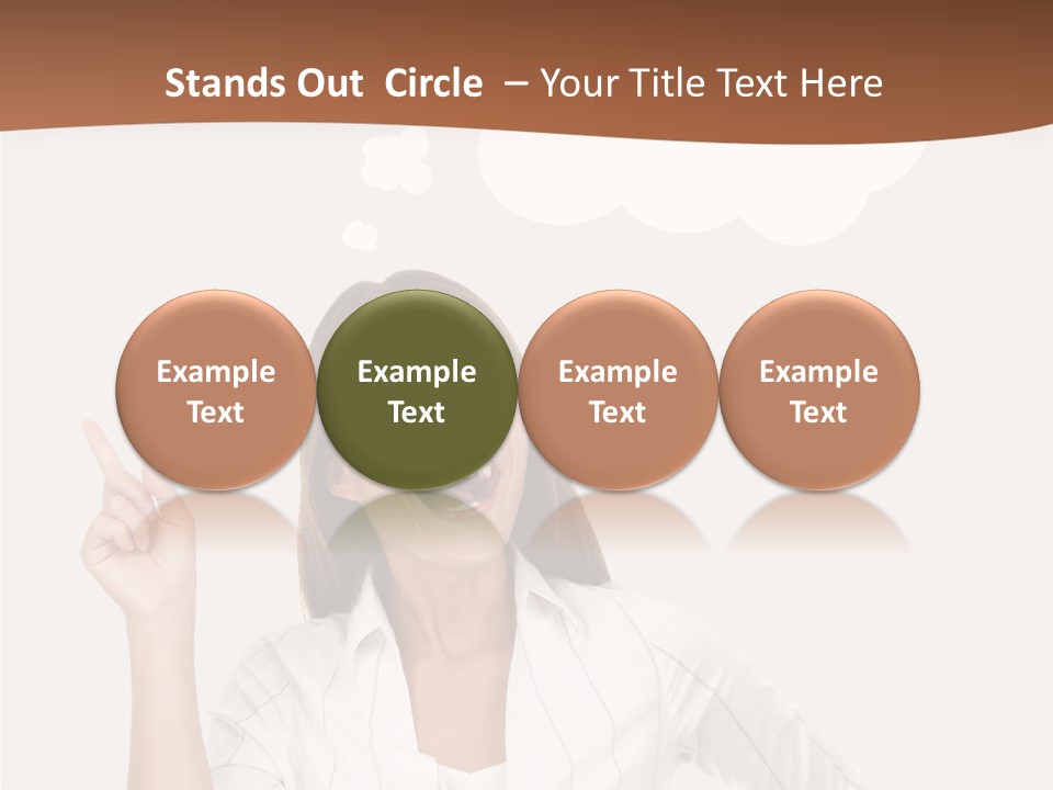 Girl Smiling Creative PowerPoint Template