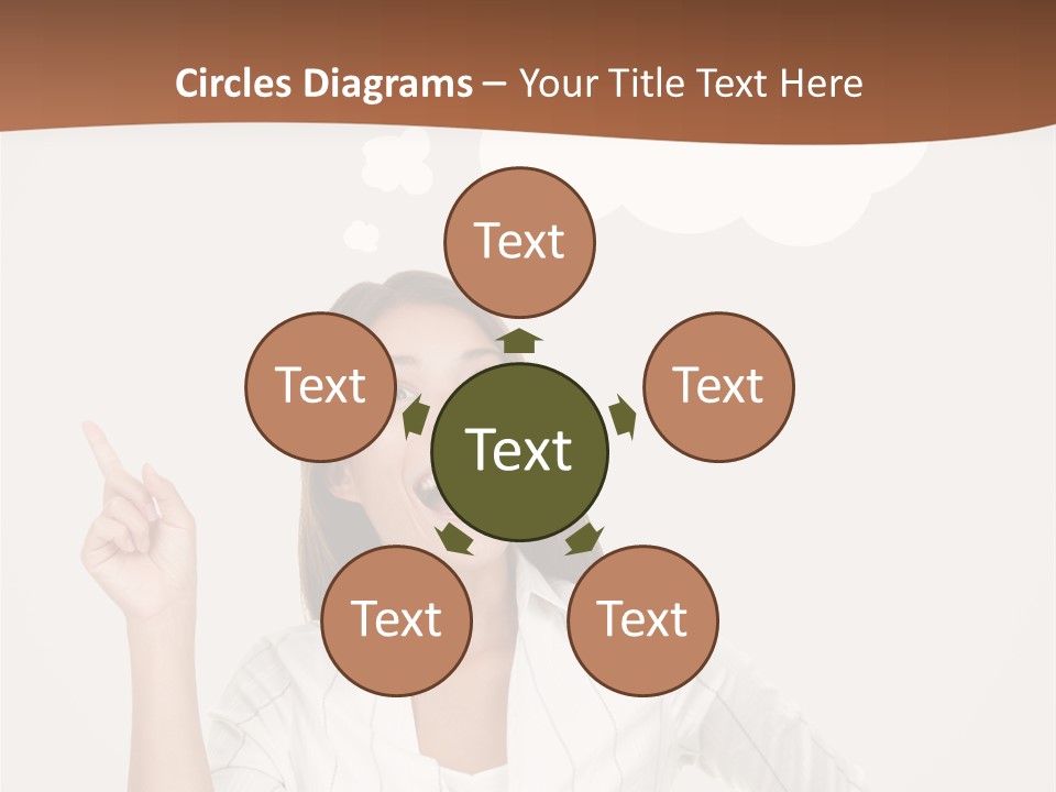 Girl Smiling Creative PowerPoint Template