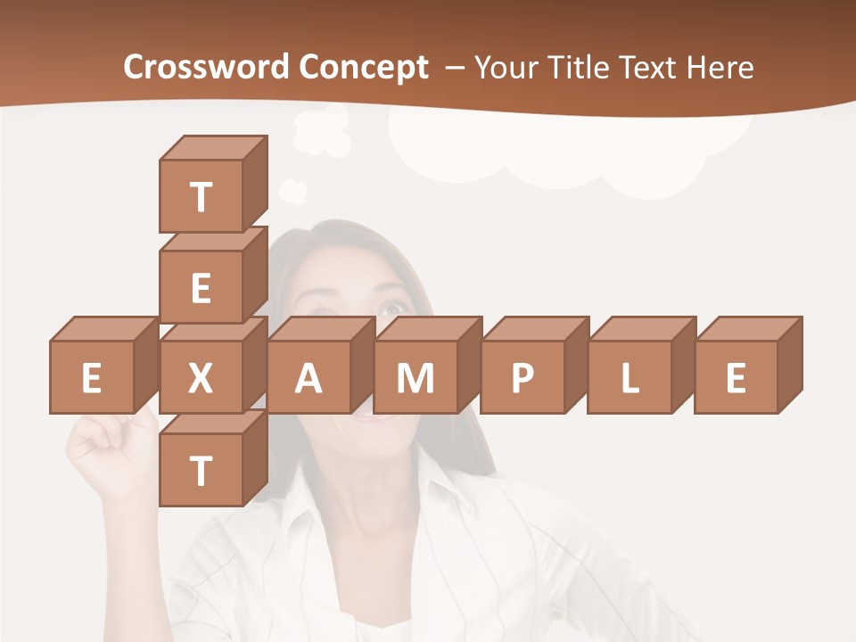 Girl Smiling Creative PowerPoint Template