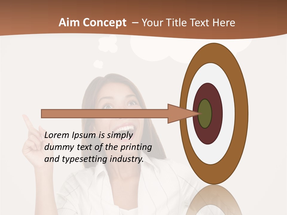 Girl Smiling Creative PowerPoint Template