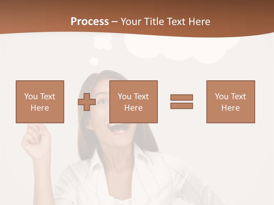 Girl Smiling Creative PowerPoint Template