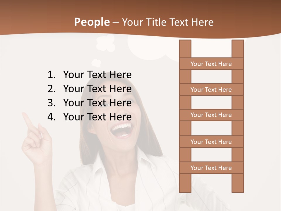 Girl Smiling Creative PowerPoint Template