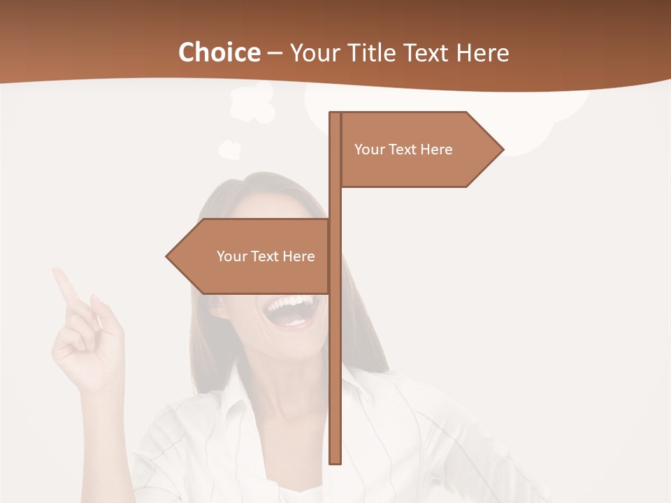 Girl Smiling Creative PowerPoint Template