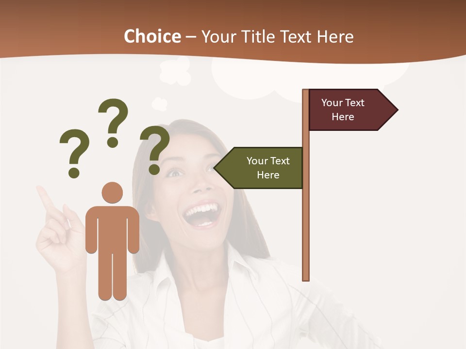 Girl Smiling Creative PowerPoint Template