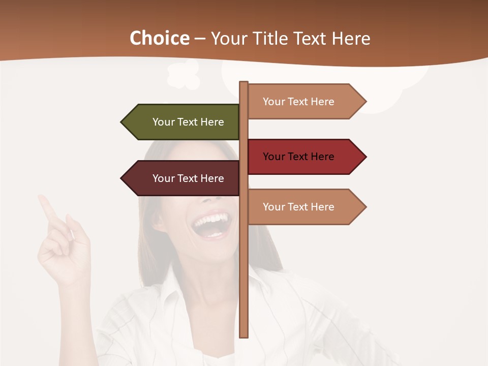 Girl Smiling Creative PowerPoint Template