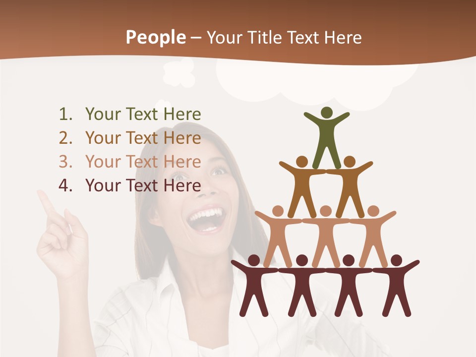 Girl Smiling Creative PowerPoint Template