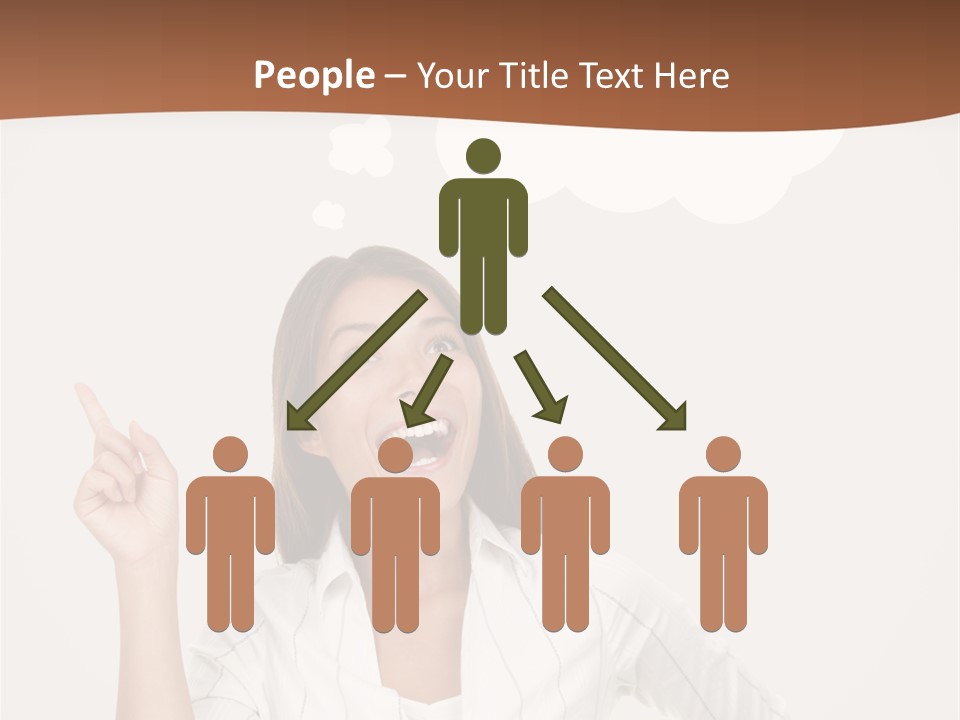 Girl Smiling Creative PowerPoint Template