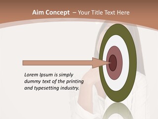 Bubble Businesswoman Thoughtful PowerPoint Template