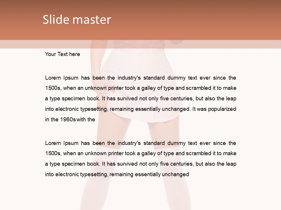 Beautiful Informal Girl PowerPoint Template