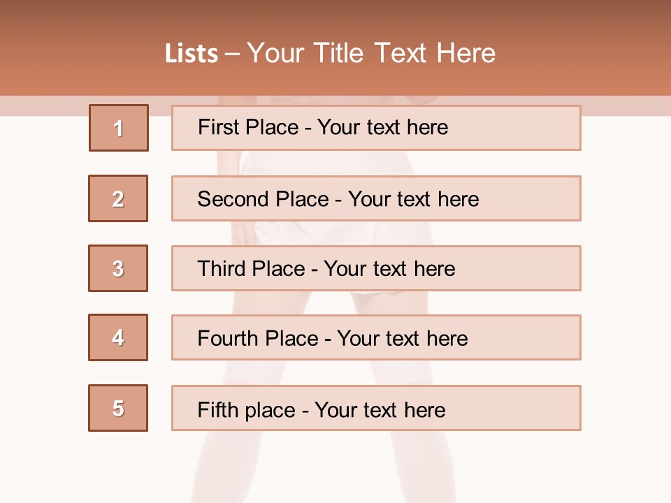 Beautiful Informal Girl PowerPoint Template