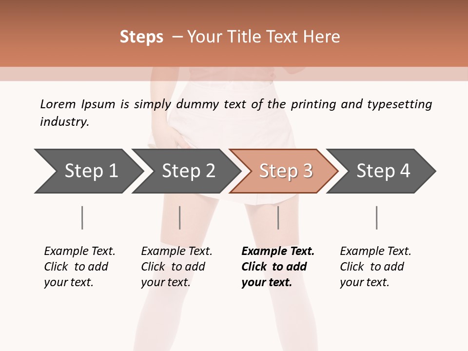 Beautiful Informal Girl PowerPoint Template