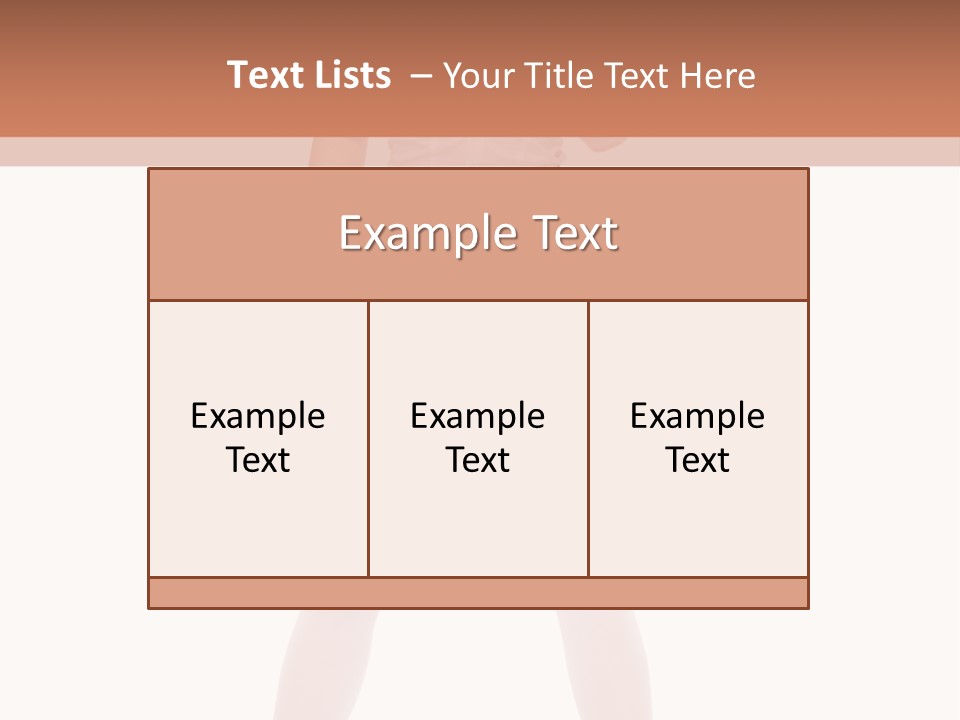 Beautiful Informal Girl PowerPoint Template