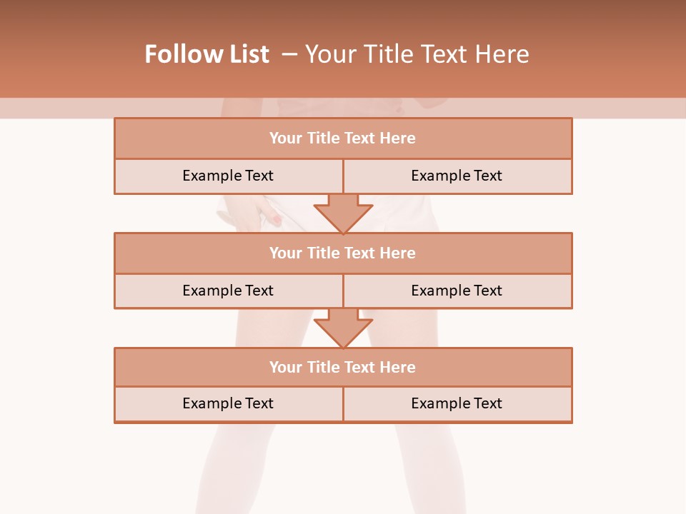 Beautiful Informal Girl PowerPoint Template