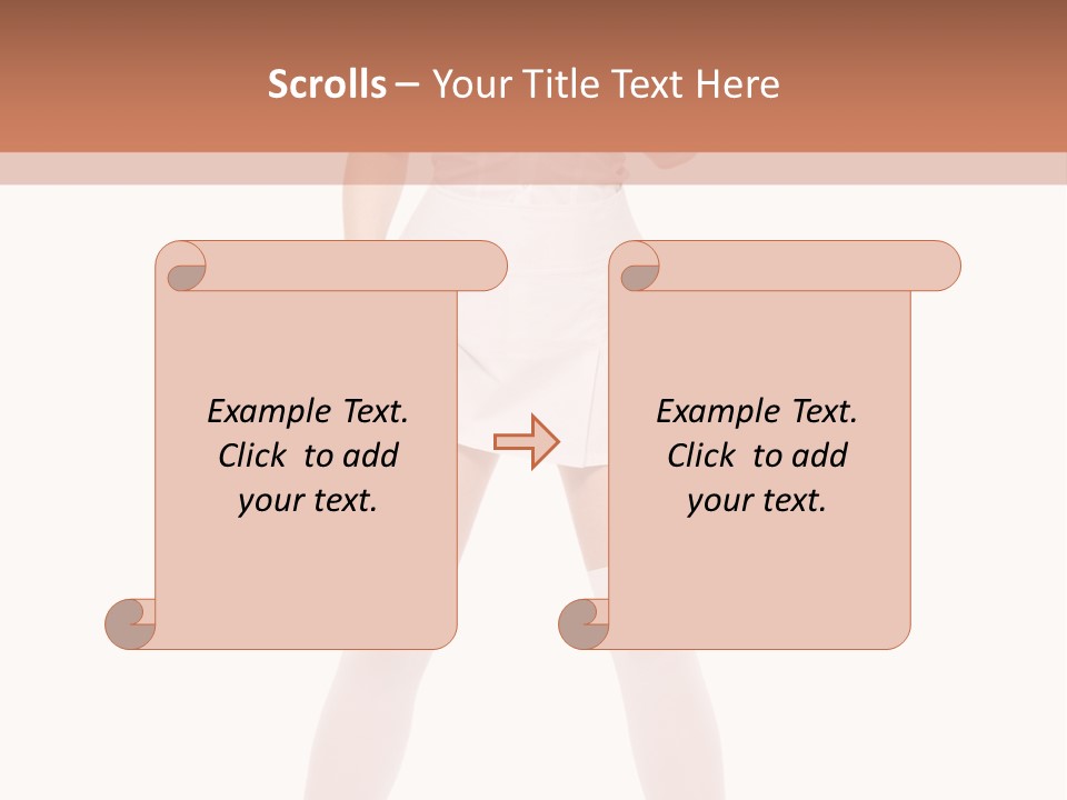 Beautiful Informal Girl PowerPoint Template