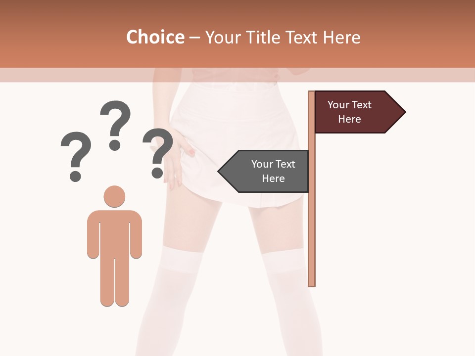 Beautiful Informal Girl PowerPoint Template