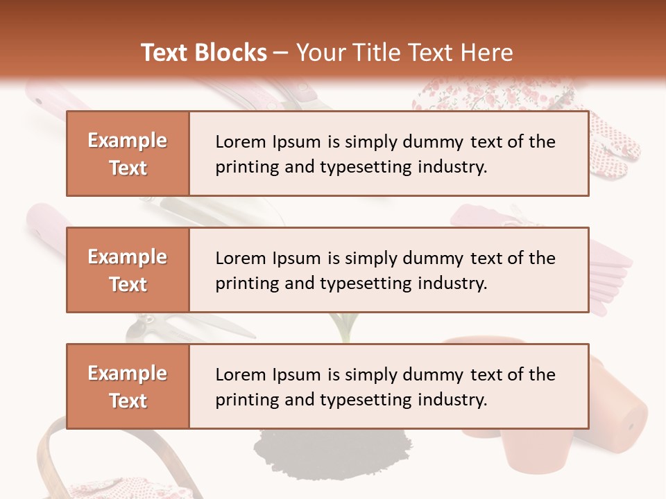Trug Sticks Ladies PowerPoint Template
