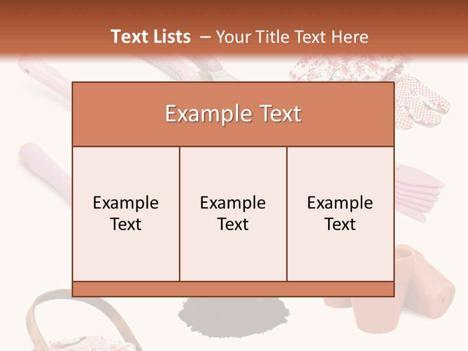 Trug Sticks Ladies PowerPoint Template