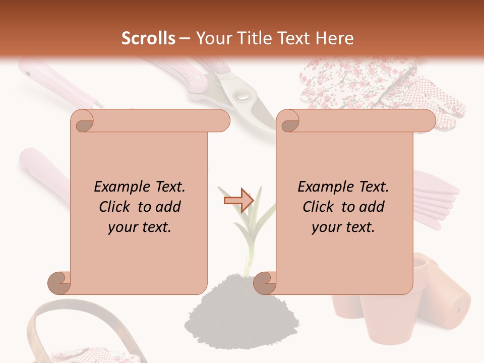 Trug Sticks Ladies PowerPoint Template