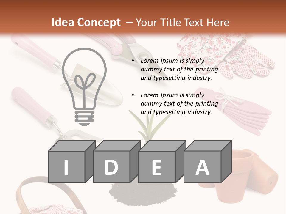 Trug Sticks Ladies PowerPoint Template