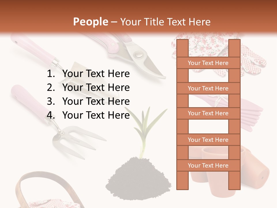 Trug Sticks Ladies PowerPoint Template