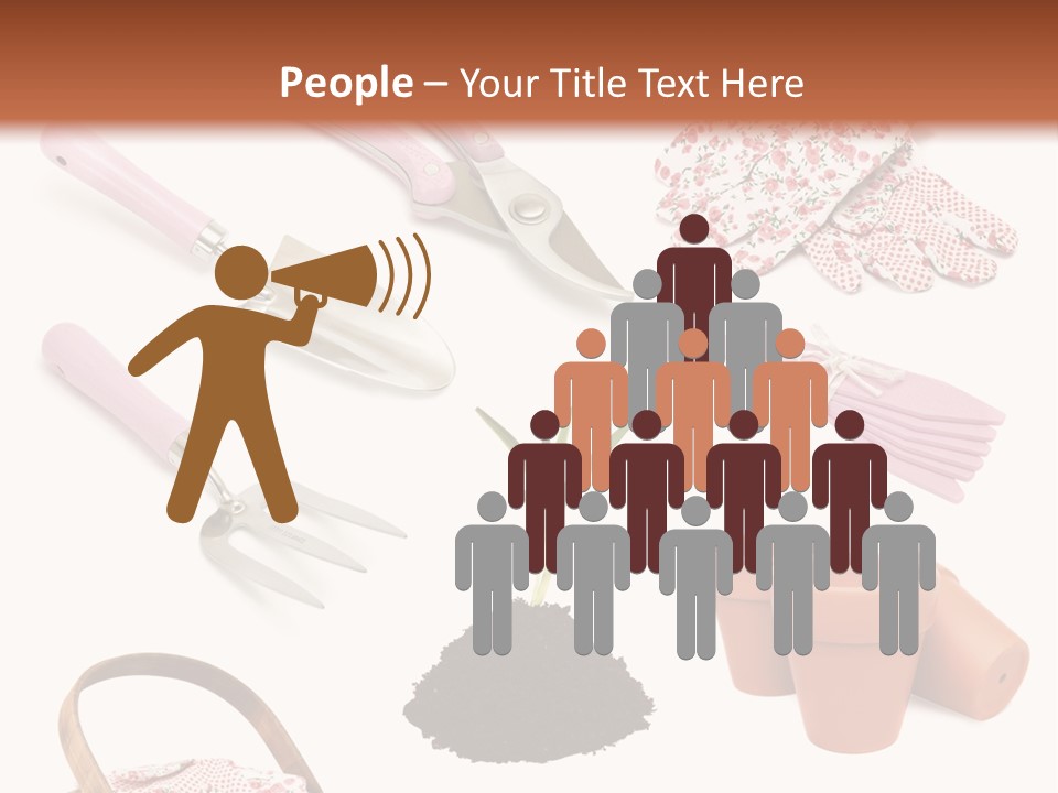 Trug Sticks Ladies PowerPoint Template