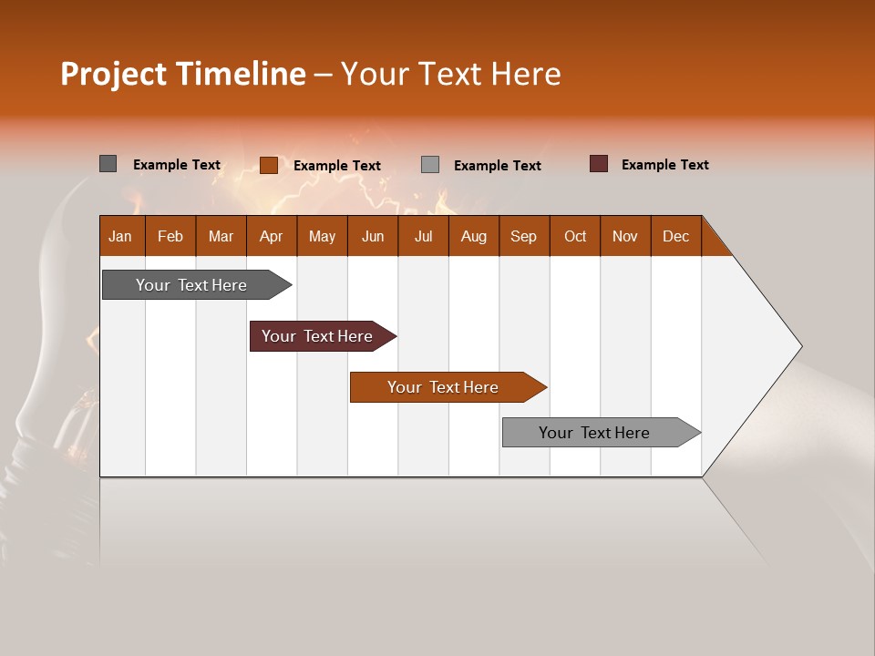 A Person Pointing At A Light Bulb With Fire Coming Out Of It PowerPoint Template