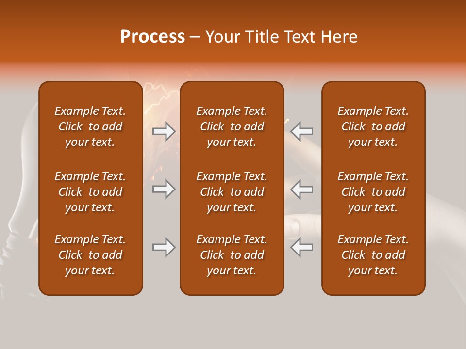 A Person Pointing At A Light Bulb With Fire Coming Out Of It PowerPoint Template