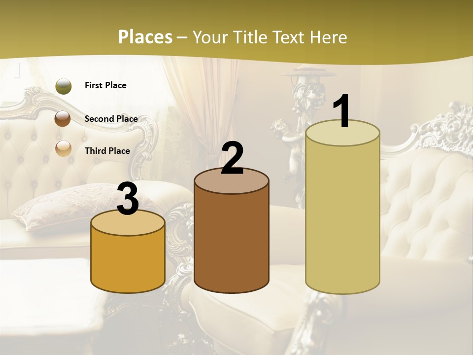 Chandelier Sit Carved PowerPoint Template