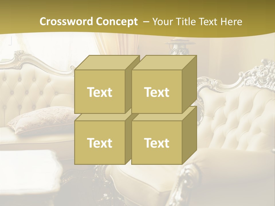 Chandelier Sit Carved PowerPoint Template