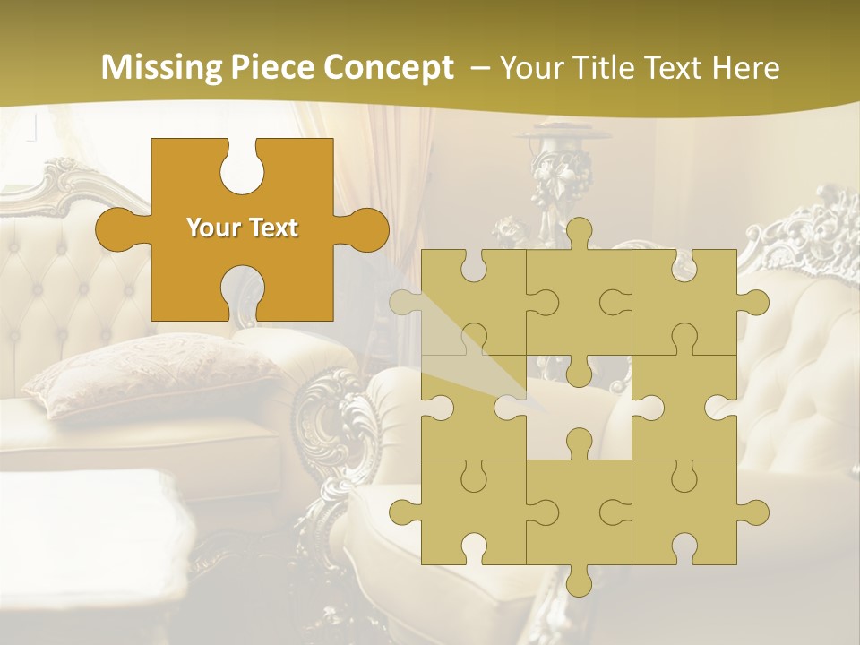 Chandelier Sit Carved PowerPoint Template