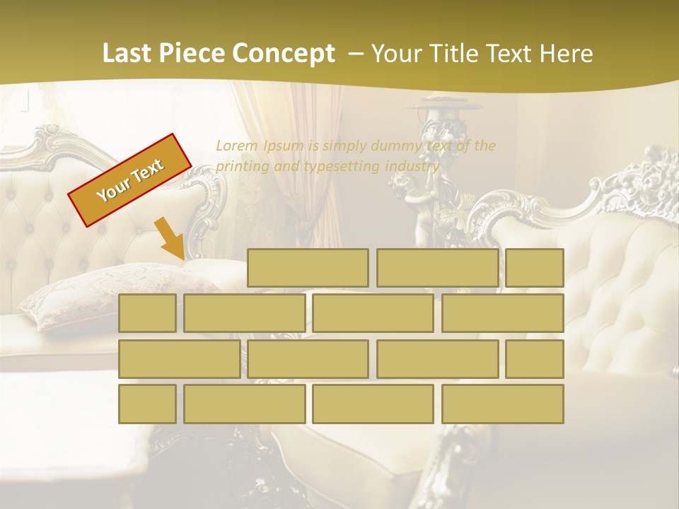 Chandelier Sit Carved PowerPoint Template