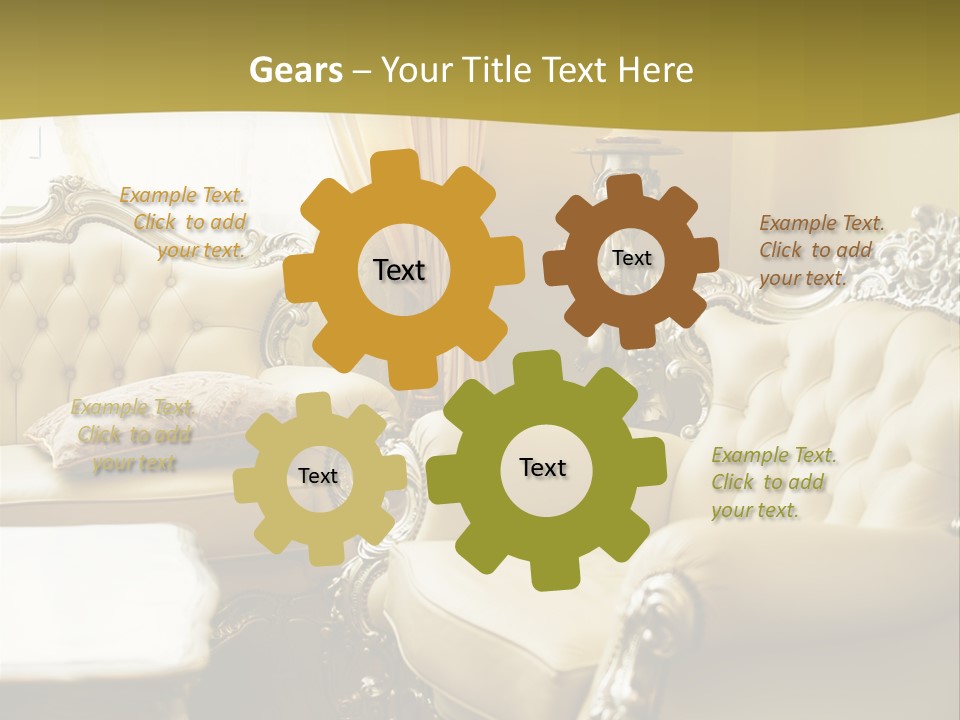 Chandelier Sit Carved PowerPoint Template