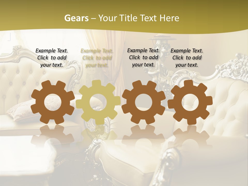 Chandelier Sit Carved PowerPoint Template