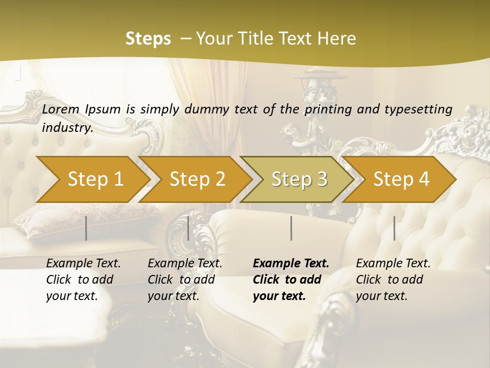 Chandelier Sit Carved PowerPoint Template