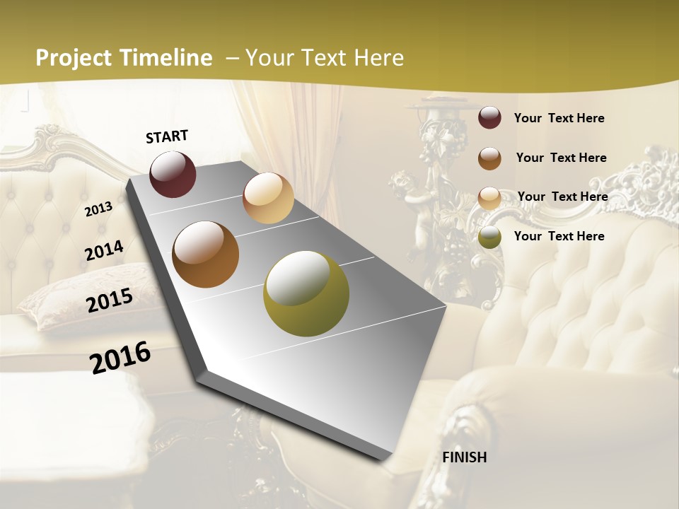 Chandelier Sit Carved PowerPoint Template