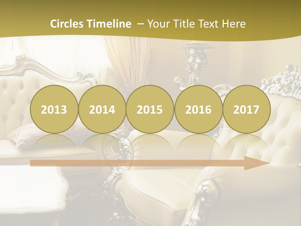 Chandelier Sit Carved PowerPoint Template