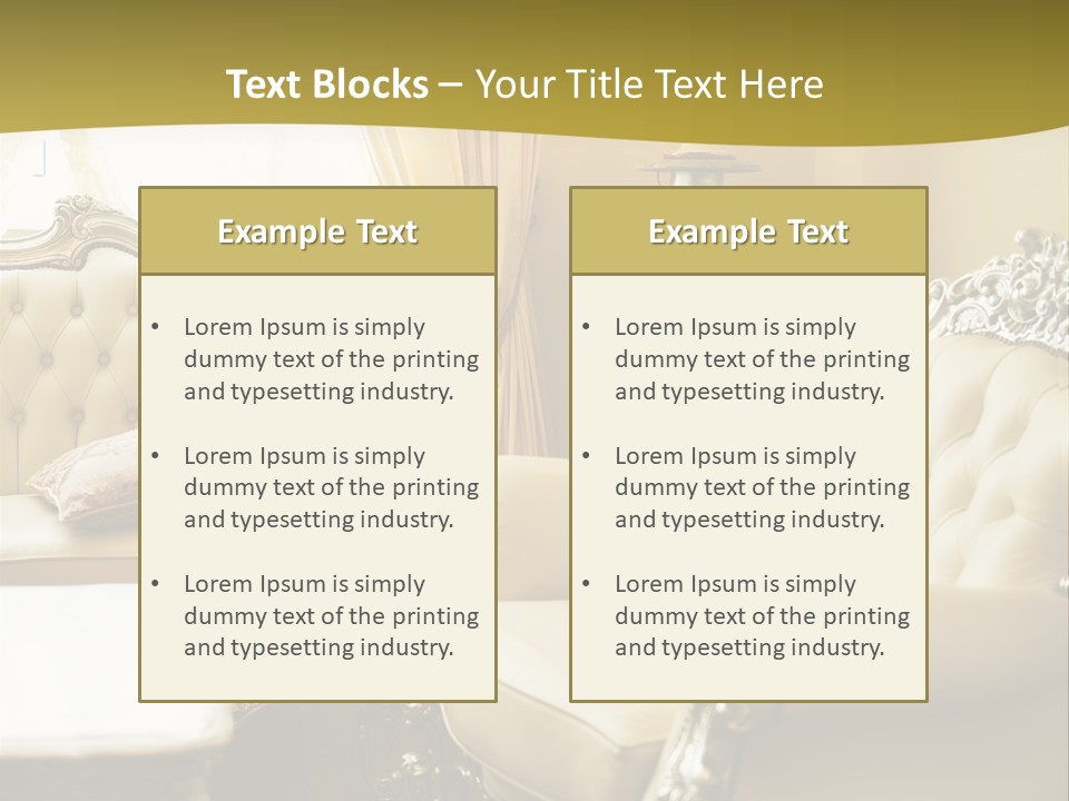 Chandelier Sit Carved PowerPoint Template