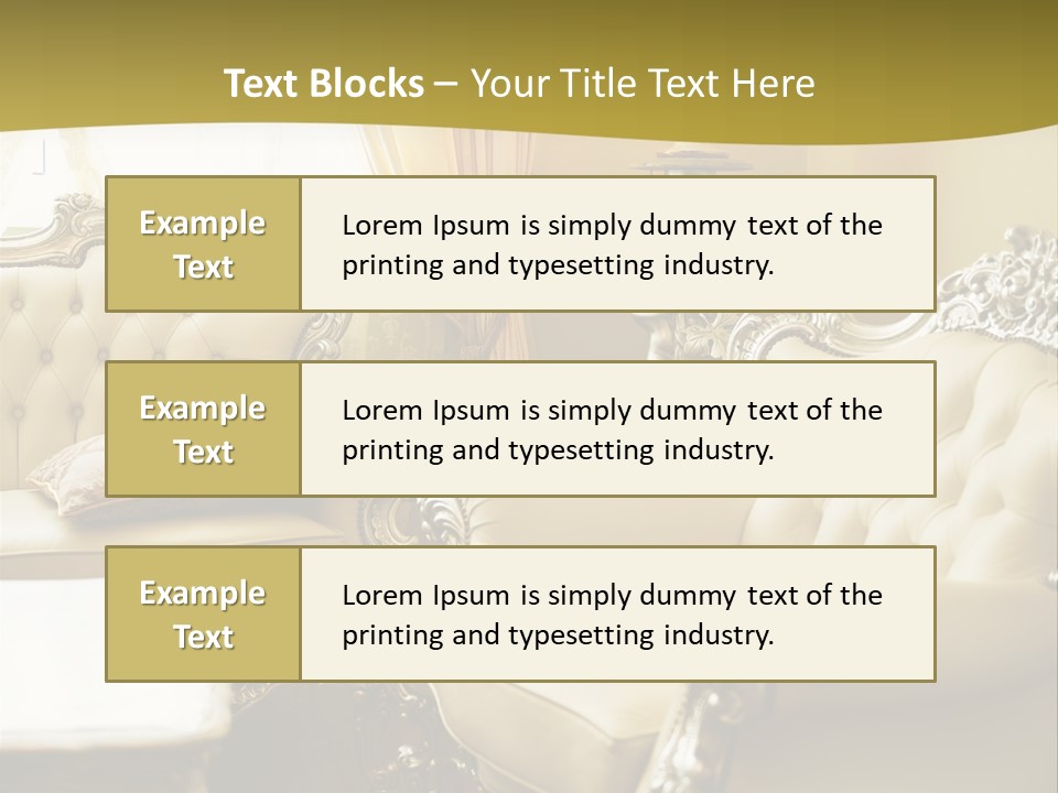 Chandelier Sit Carved PowerPoint Template