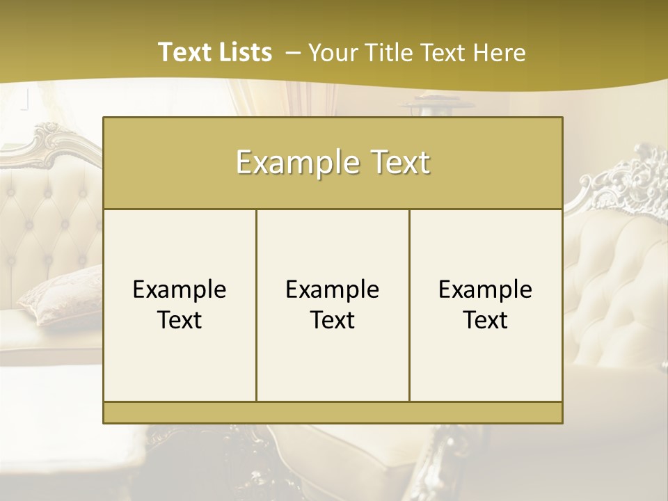 Chandelier Sit Carved PowerPoint Template