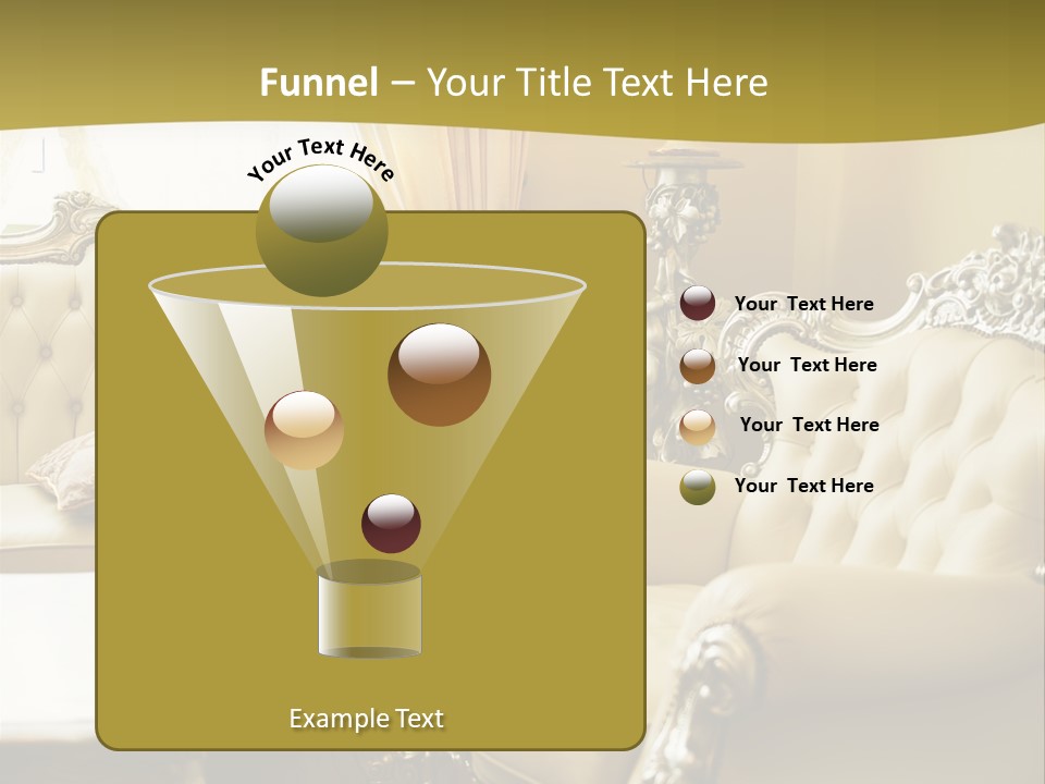 Chandelier Sit Carved PowerPoint Template