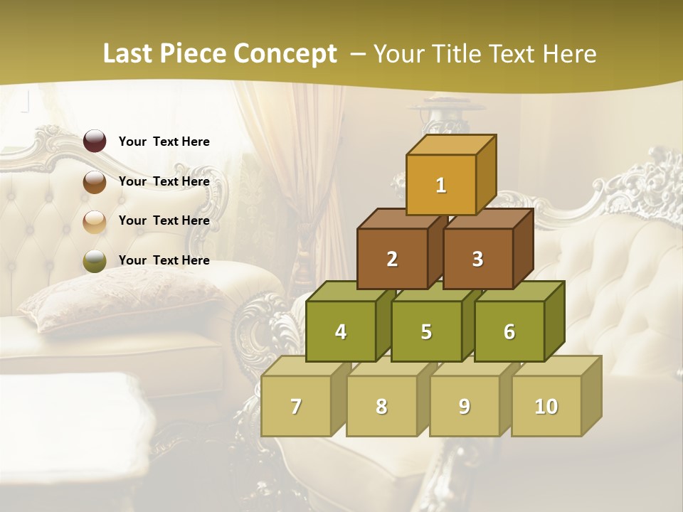 Chandelier Sit Carved PowerPoint Template