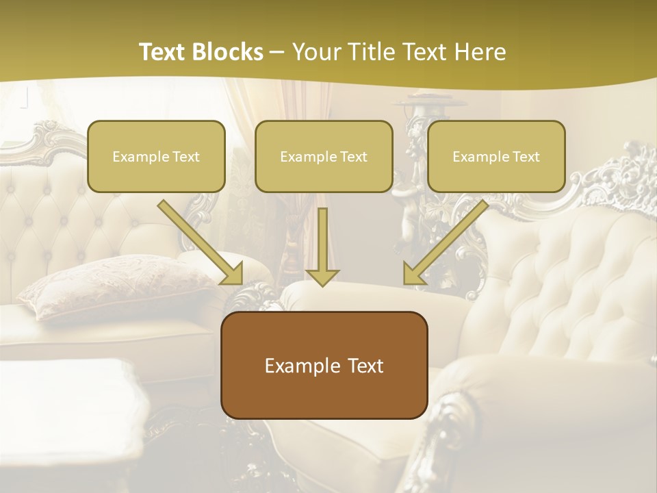 Chandelier Sit Carved PowerPoint Template